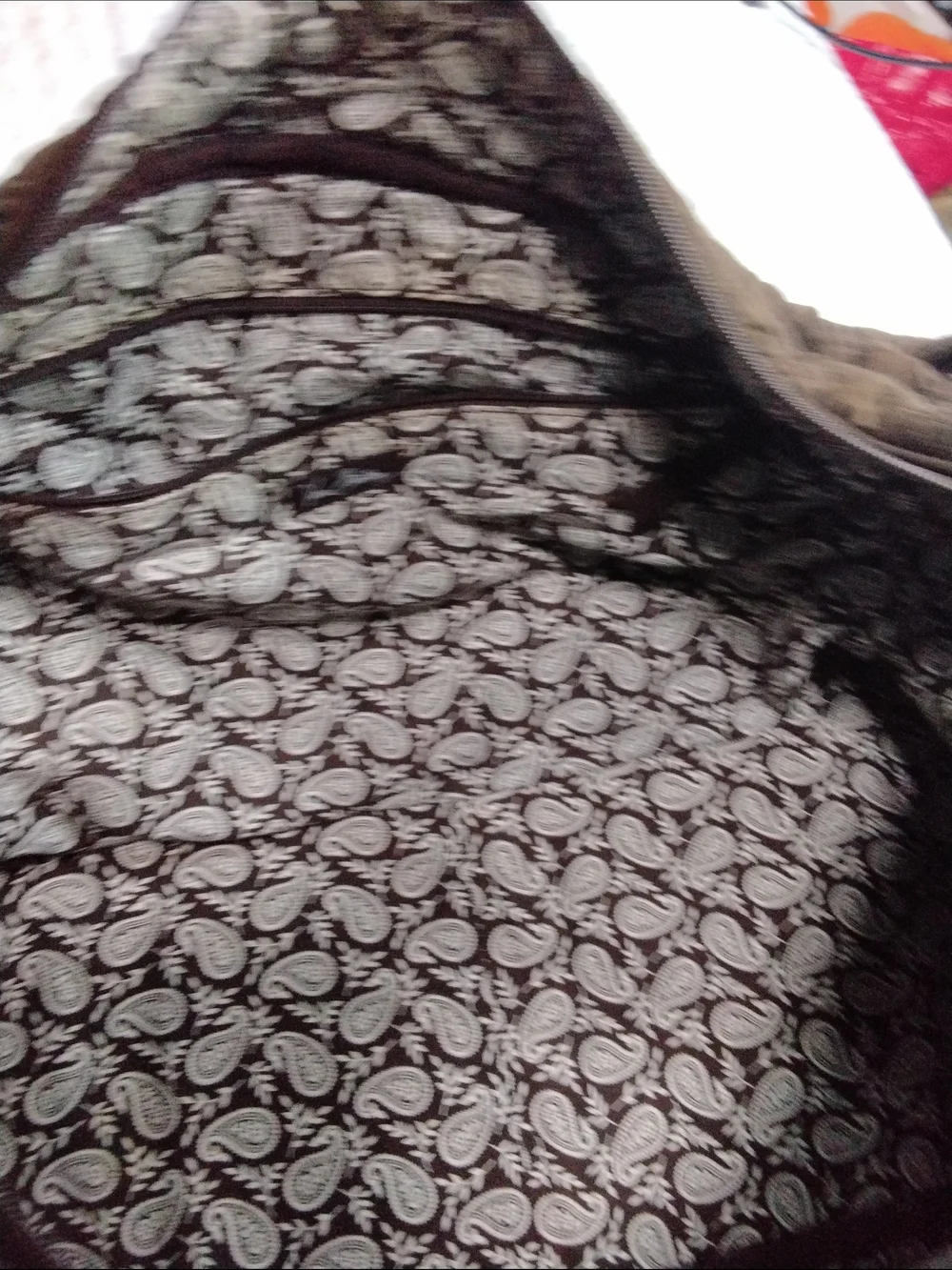 Brown Quilted Vera Bradley Travel Duffel Bag